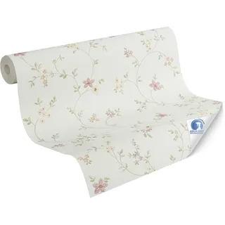 A.S. Création Vliestapete Blüten Vorgeleimt 10,05 m x 0,53 m Rosa