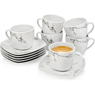sänger Kaffeetasse mit Untertasse 0,175 l Weiß 12 St.