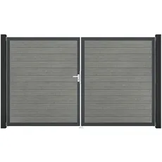 Bild Basicline schmal Grey Ash Cut Rahmen 306 cm x 180 cm DIN Links