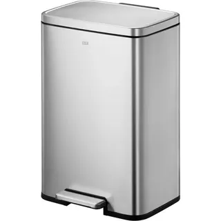 EKO - Madison Treteimer 50 Liter - Stainless Steel Plastic - Matt Edelstahl - Silber