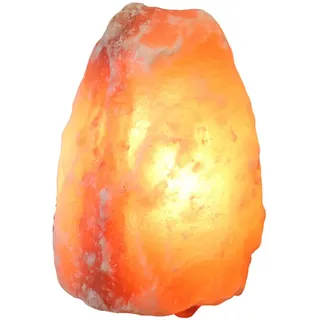 Wagner Life Design Salzkristall-Tischlampe "Rock" E14 1 Stk. Warmweiß Handgefertigt - jeder Stein ein Unikat, H: ca.18 cm, ca.2-3 kg, orange