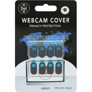 INF Webcam-Datenschutz Schwarz 8er Packung