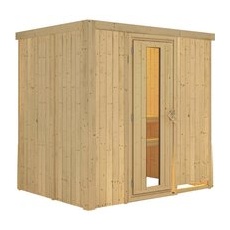 KARIBU Sauna »Kircholm«, für 3 Personen, ohne Ofen - beige