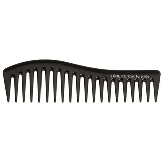 Schwarzer Wellenkamm von Janeke - Für jeden Haartyp - Hochwertiger Haarschmuck für perfekte Haarpflege