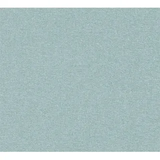 AS-Creation Vliestapete Uni Strukturtapete Matt Leicht Strukturiert Blau Türkis
