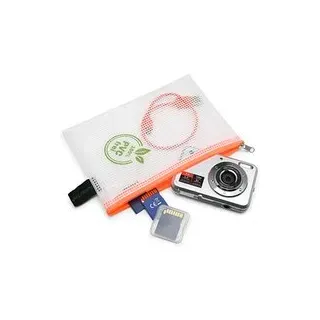 FolderSys Reißverschlussbeutel DIN A6 transparent/orange 0,20 mm, 1 St.