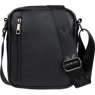 VerMari Forta Kleine Herren-Ledertasche Schwarz - Schwarz