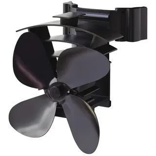 Valiant Remora Ofenventilator Fir350, Magnetisch, 200 mm, Schwarz | Wärmebetriebener Ventilator Mit Magnetischem Rauchrohr, Höhe 200 mm, Farbe Schwarz, Modell Fir350
