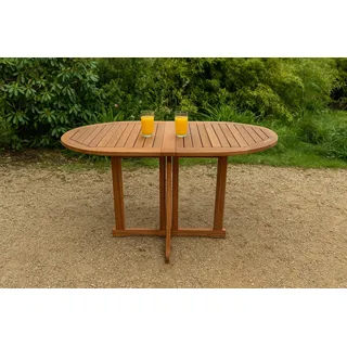 Gartentisch Akazie 120 x 70 cm Klapptisch PEDRO - Braun