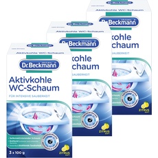 Dr. Beckmann Aktivkohle Wc-Schaum, Selbstaktivierender Schaum 9x 100 g