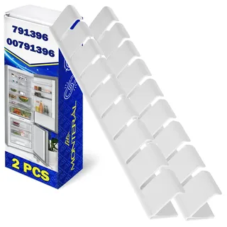 2 Stück Flaschenhalter für Kühlschrank Flaschenablage 310x35x40 mm mit dem Originalcode 00791396 791396 00655264 00654512 für Bosch für Siemens - MONTERAL