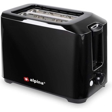 Alpina Toaster 7 Einstellungen Krümelschublade 700W Schwarz