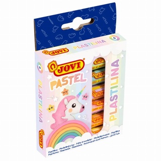 Jovi Knete PLASTILINA farbsortiert, 6 Farben je 15,0 g