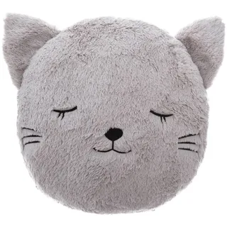 ATMOSPHERA CREATEUR D'INTERIEUR Kinderkissen Katze D28 cm Grau