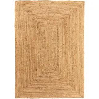 benuta Pure Juteteppich Jutta Hellbraun 200x300 cm , Textil , Beton Optik , Rechteckig , 200x300 cm , für Fußbodenheizung geeignet , Teppiche und Böden, Teppiche