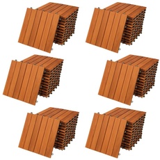 Bild von Holzfliesen FSC®-zertifiziertes Akazienholz 6m2 Fliese 30x30cm