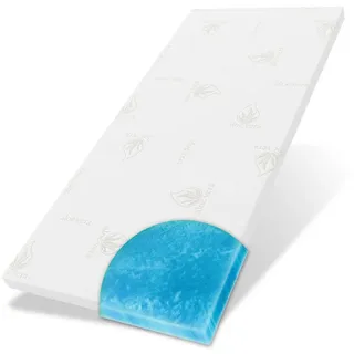 Bestschlaf Gel-Schaum Topper, Orthopädische, atmungsaktive Gel Matratzenauflage, für Matratzen 1 St