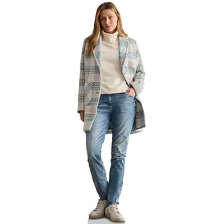 CECIL Damen B101200 Karierter Mantel, Strong Mint, XL