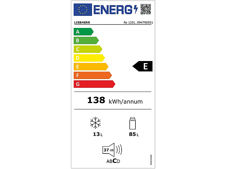 Bild von Re 1201-20 Pure Tisch-Kühlschrank (994790951)