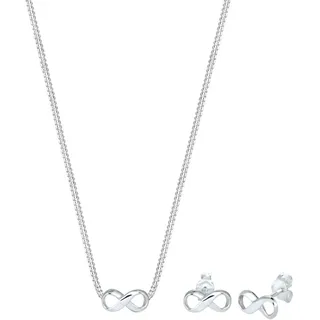 Elli Schmuckset Damen Infinity Unendlichkeit in 925 Sterling Silber