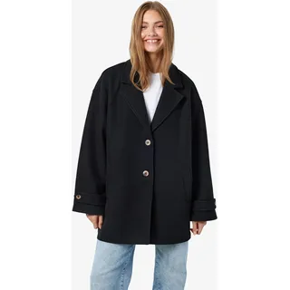 Noisy May NMALICIA LS OVERSIZE Blazer NOOS", Damen, Gr. XS, schwarz, Web, Obermaterial: 100% Polyester, unifarben, tiefer V-Ausschnitt, Jacken