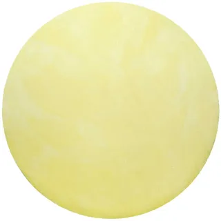 Teppich HOMIE LIVING "Pisa", gelb, H:25mm Ø:120cm, Polyester, Teppiche, Teppich, Hochflor, Microfaser, uni, weich, Shaggy, Wohnzimmer, Schlafzimmer