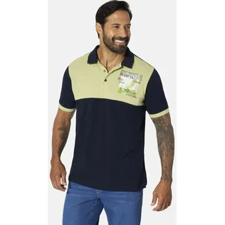 Poloshirt JAN VANDERSTORM "Poloshirt JARAR", Herren, Gr. 3XL, grün (hellgrün), Obermaterial: 100% Baumwolle CO., Shirts Poloshirt