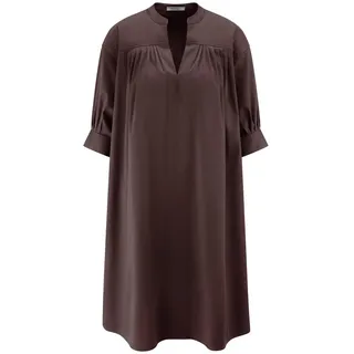 Kleid überschnittener Schulter Peter Hahn braun