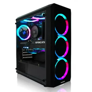 Greed® MK2 Basic - Entry Gaming PC - AMD Ryzen 5 4600G - Radeon Vega 7 - 4K Raytracing - 4,2 GHz - 16GB DDR4 - 512GB SSD - RGB - WLAN - Win 11 Pro