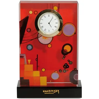 GOEBEL Schweres Rot - Tischuhr Artis Orbis Wassily Kandinsky Bunt Glas 67100071