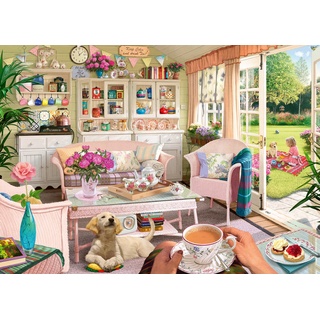 Ravensburger My Haven No.9 The Tea House 1000 Piece Jigsaw Puzzle for Adults & Kids Age 12 Years Up