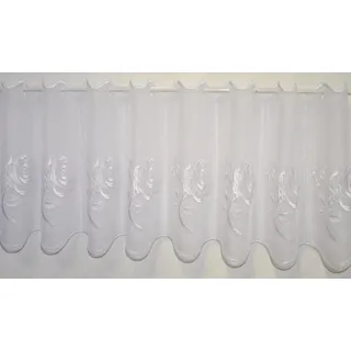 Stickereien Plauen Scheibengardine »Rosentraum« Stangendurchzug 1 Stk. tlg., weiß
