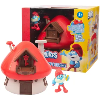 PITUFOS Zauberkasten Papa Haus mit Kartoffelfigur 5 cm