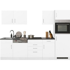 Bild MÖBEL Küchenzeile »Paris«, ohne E-Geräte, Breite 280 cm, weiß