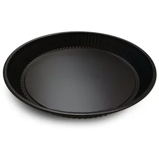 Guardini Gardenia, Tortenbodenform Obstkuchen mit herausnehmbaren Boden 28 cm, Stahl mit Antihaftbeschichtung, Farbe Schwarz