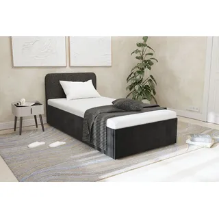 Westfalia Schlafkomfort Polsterbett »Shawn« zwei verschiedene Liegehöhen wählbar, schwarz,