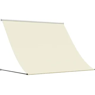 vidaXL Markise Einziehbar Creme 200x150 cm Stoff und Stahl - Creme