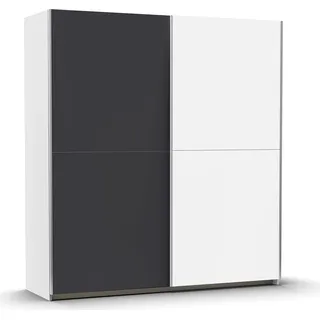 Rauch Schwebetürenschrank Saturn 218 x 191 x 59 cm Grau/Weiß