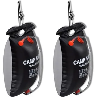 vidaXL Campingdusche 20 l schwarz