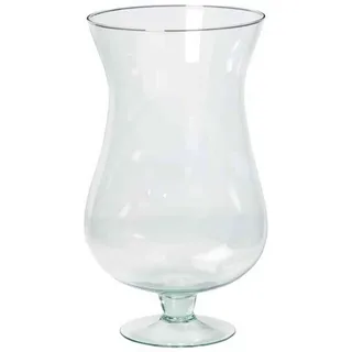 INNA-Glas Pokalvase KOFFI aus Glas, mit Fuß, klar, 30 cm, Ø 16 cm | Tischvase