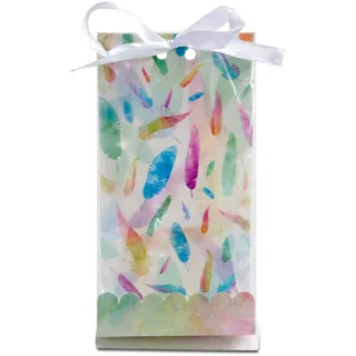 Städter 337435 Rainbow feathers Geschenktüten, Papier