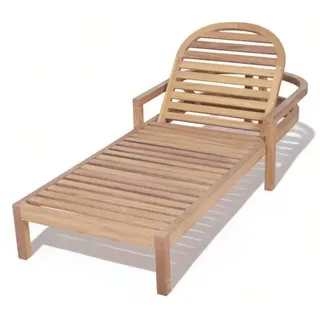 Liege Outdoor Liegestuhl Relax Sonnenbank Holzliege Terrassenmöbel Balkon
