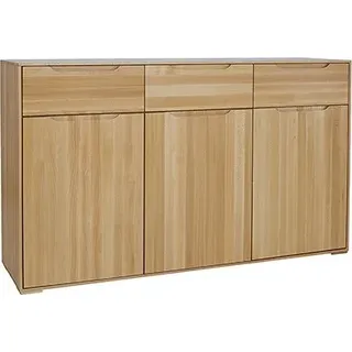 Design Massivholz Kommode Kommoden Schrank Echtholz Scchränke Sideboard Schrank - Braun