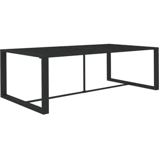 vidaXL Garten-Esstisch Anthrazit 120x60x66 cm Aluminium - Grau