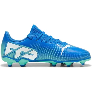 Future 7 Play FG/AG Jr Soccer Shoe, Hyperlink Blue-Mint White, 32.5 EU - 13.5