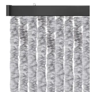 Arsvita Flauschvorhang 90x220cm (Meliert Beige/Braun), Perfekter Insekten- und Sichtschutz für Ihre Balkon- und Terrassentür, viele Farben