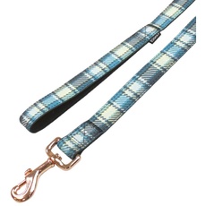 Croci C5180348 Leash Edinburgh, 120 x 15 cm, blau