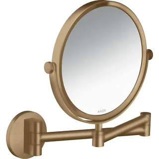 hansgrohe AXOR UNIVERSAL Circular Rasierspiegel, schwenkbar, neigbar, 42849140, Farbe: Brushed Bronze