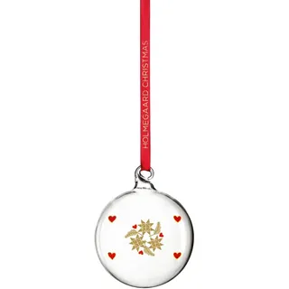 Holmegaard Ann-Sofi Romme Weihnachtskugel, Glas, klar, 7,5cm