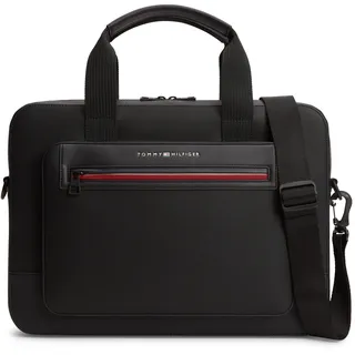 Tommy Hilfiger Th Foundation Computer Bag Am0am14158 Computertasche, Black (Black)